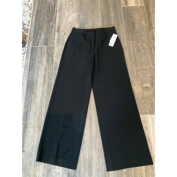 Coldwater Creek Willow Wide leg trouser Black NEW size 6 - Picture 3 of 6